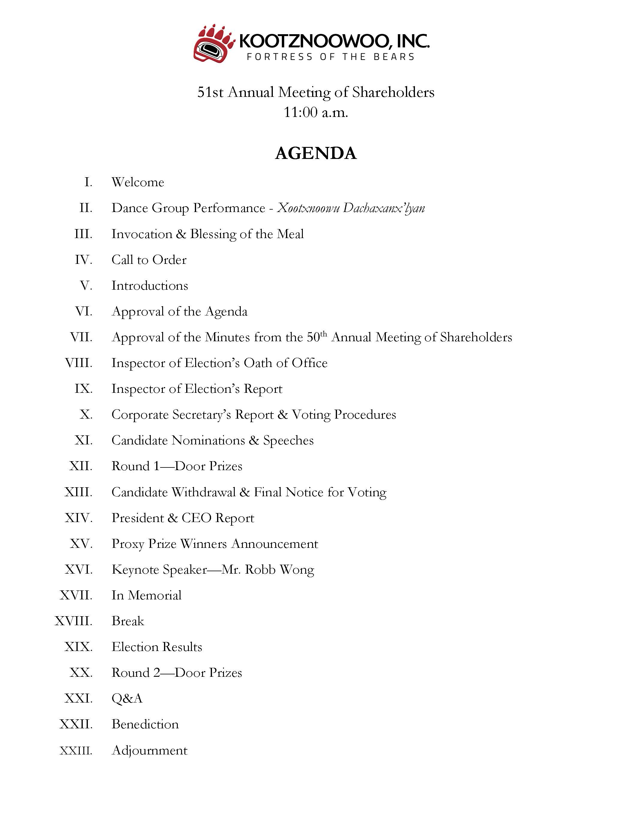 51st Annual Meeting of Shareholders Agenda.jpg